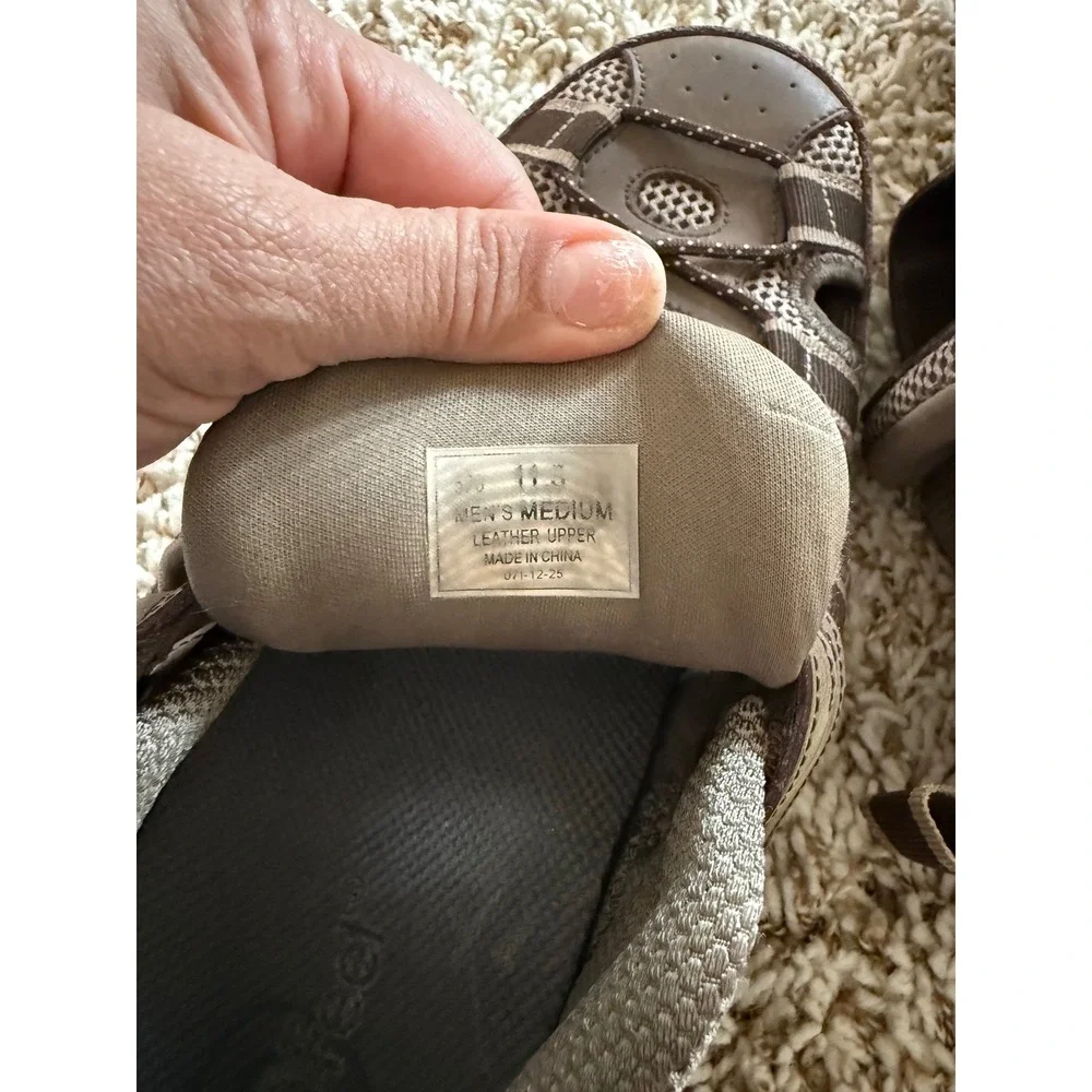 Orthofeet Men's Orthopedic Closed Toe Sandals Leather Comfort‎ Walking